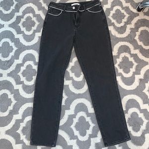 Black PacSun size 25 mom jeans